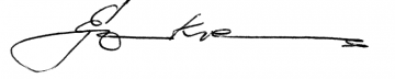 Unterschrift Egon Krenz