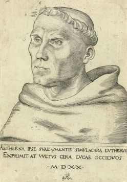Martin Luther (Grafik: Lucas Cranach d. Ä.)