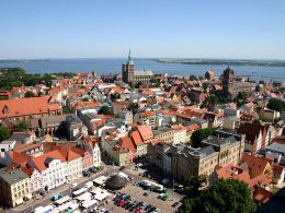 Panorama der Stadt Stralsund