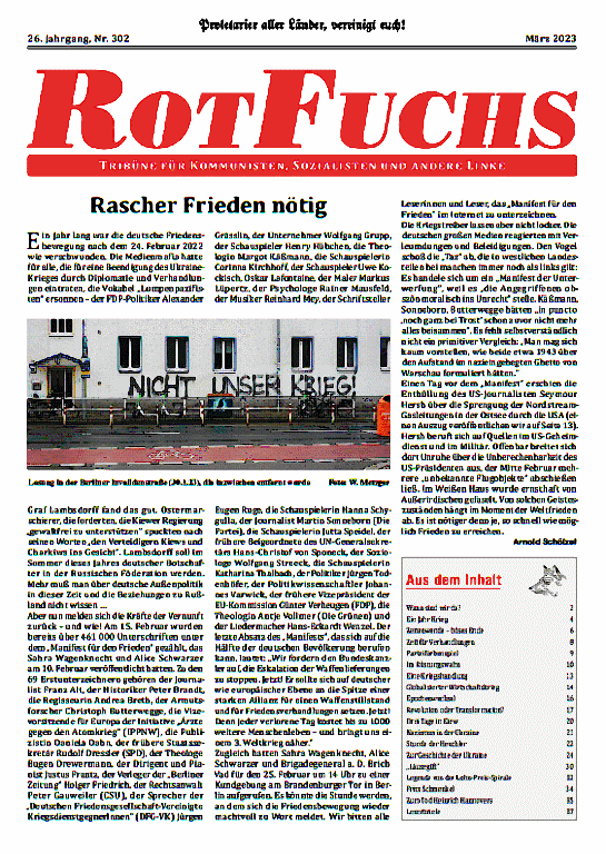 Rotfuchs 302- März 2023
