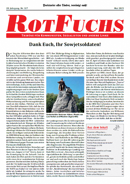 Rotfuchs 327 - Mai 2025