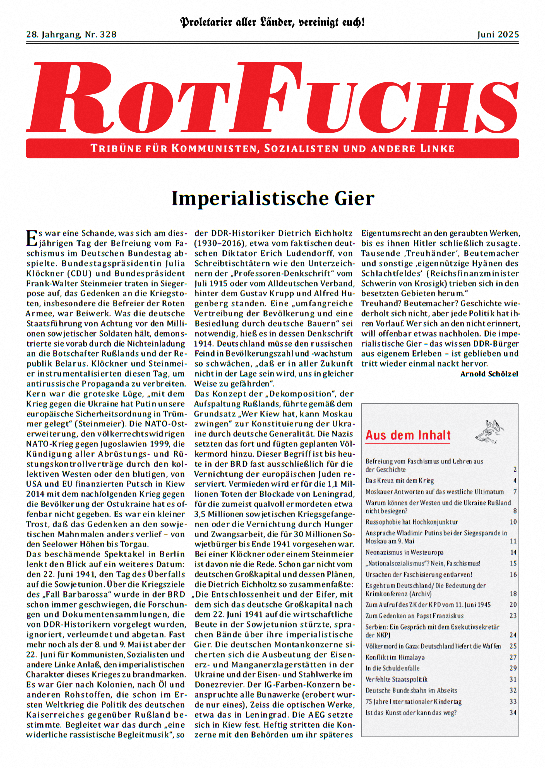 Rotfuchs 328 - Juni 2025