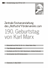 Beilage: Zum 190. Geburtstag von Karl Marx